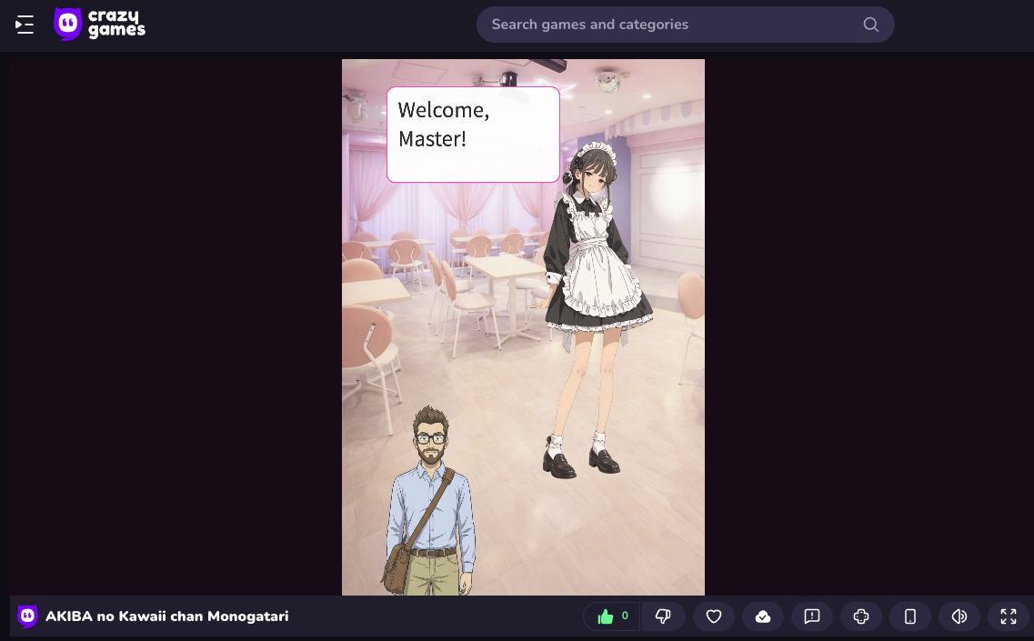 CrazyGames プレイ画面